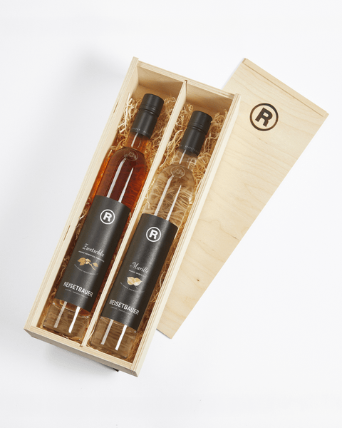 2er Holzkiste für 0,35l Flasche