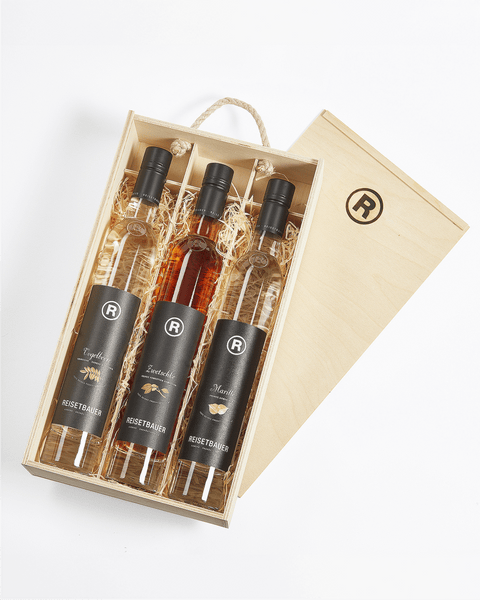 3er Holzkiste für 0,35l Flasche